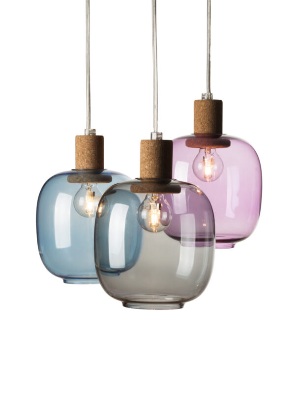 Picia  | Glazen hanglamp met kurk