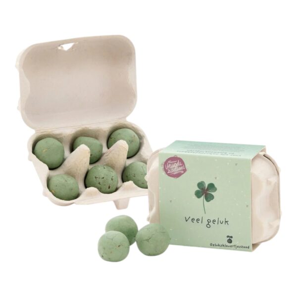 Plantgeluk | Zaadbommetjes in mini-eierdoosje