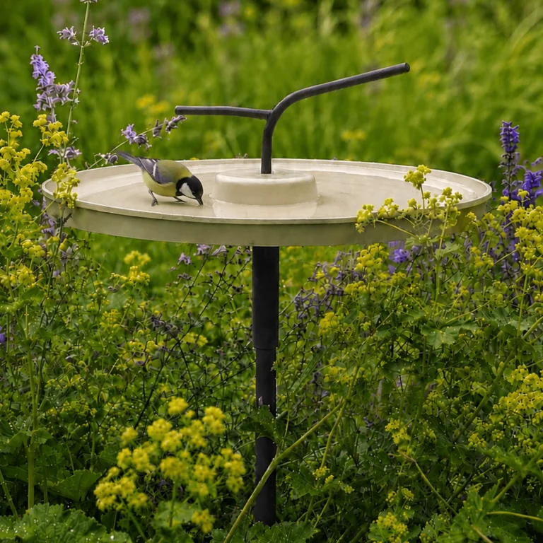 The Wave | Vogelbad parelmoer goud