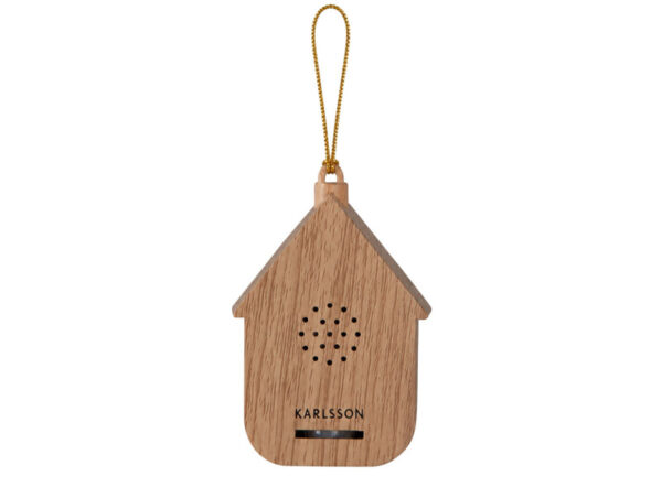 Karlsson Mini Soundbox in Light wood met goudkleurig ophangkoord