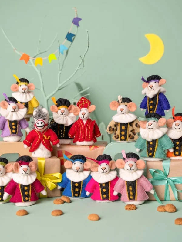 vingerpopje-pietermuis-alle-kleiren SINT POPJE | Vilten vingerpopjes fairtrade